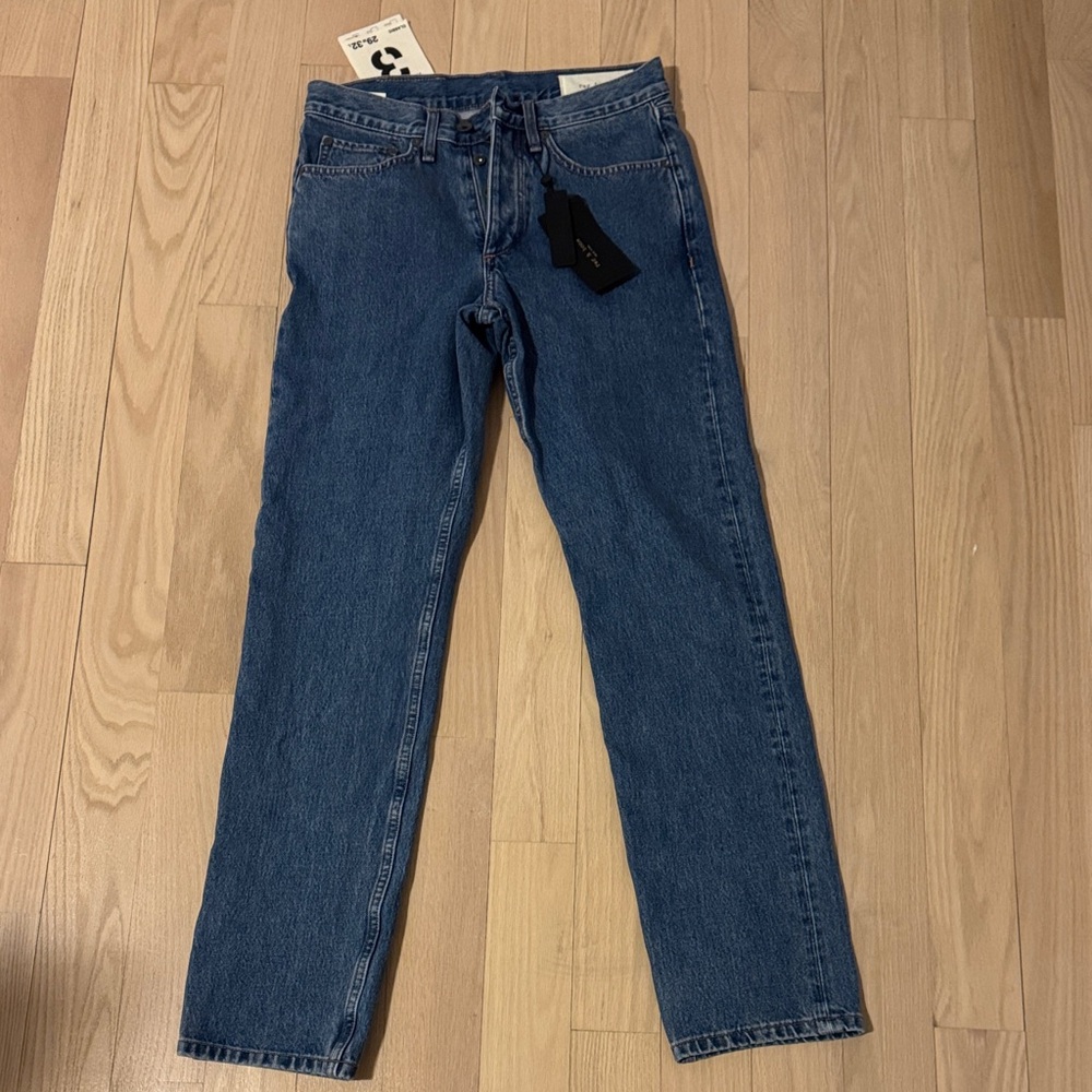 rag & bone Men's Straight Blue Jeans